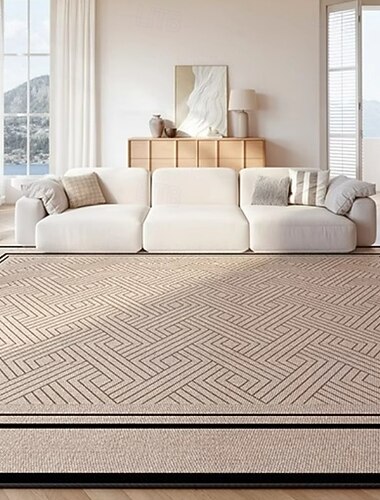 Tapis vintage français en soie glacée, tapis de sol rafraîchissant pour salon, canapé ou chambre, élégant tapis de chevet de luxe au design rétro   Tapis vintage français en soie glacée, tapis de sol rafraîchissant pour salon, canapé ou chambre, élégant tapis de chevet de luxe au design rétro