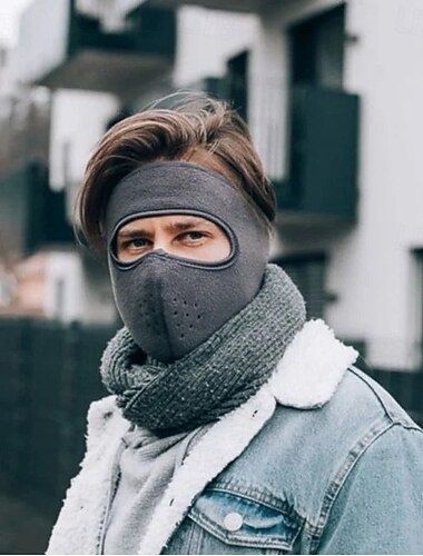  Winter Fleece Mask Warm Mask Thickened Neck Ear Protection Face Cover Windproof Thermal Full Face Mask For Men Women Outdoor Cycling Motorcycle Riding Cold Weather