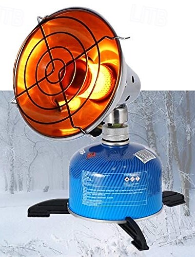  utendørs bærbar oppvarming gassvarmer camping mini varmeapparat beskyttende grilldeksel vinterfisketelt med oppbevaringspose forbedret