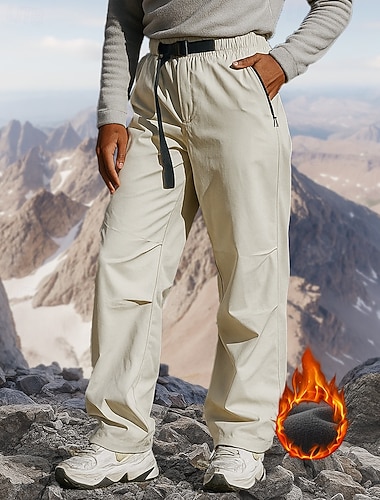  Муж. Брюки карго Штаны для туризма и прогулок Зимнее пальто походные брюки Зима На открытом воздухе Стандартный Сохраняет тепло Флисовая подкладка Водонепроницаемость С защитой от ветра Брюки