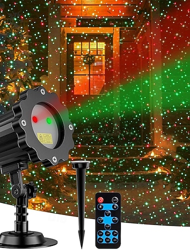  Luzes projetoras de Natal para o exterior luz laser de festa com controle remoto projetor RGB móvel para casa jardim e quintal