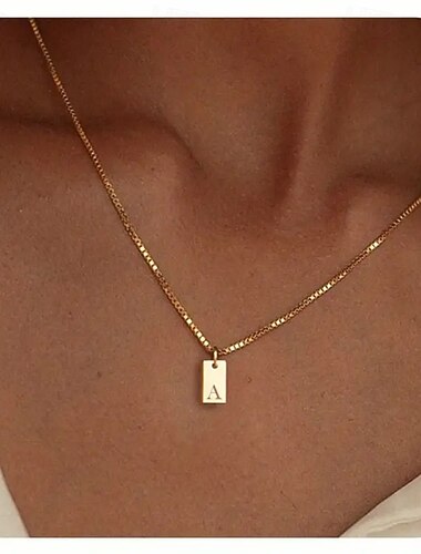  1 pezzo Collana For Per donna Streetwear Quotidiano Acciaio Inossidabile Classico