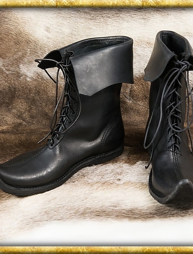  Vintage Middeleeuws Renaissance Schoenen Laarzen Platte jazzlaarzen Fee Ranger Elf Kostuum Voor heren Dames Keltisch Piraat Fantasie Halloween Carnaval Maskerade Casual / Dagelijks LARP Ren Faire
