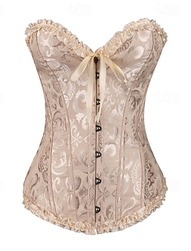  Damen Formende Unterwäsche Sexy Süß Einfarbig Rückenfrei Urlaub Party Straße Ärmellos Korsett Schwarz Weiß Rote Beige Frühling Herbst Figurbetonter Schnitt