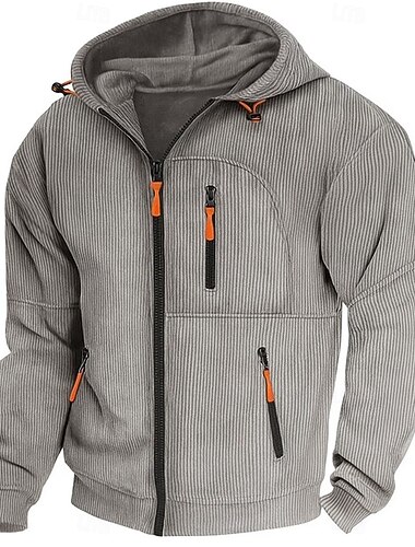  Pánské Kapuce Mikina s kapucí na zip Kordura Taktická mikina s kapucí Černá Armádní zelená Námořnická modř Světle šedá Kapuce Bez vzoru Zip Sporty a outdoor Ležérní Denní Šik ven Chladný Sportovn