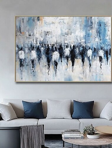  håndlaget oljemaleri på lerret veggkunst dekorasjon moderne abstrakt gatekunst figurer for hjem romdekor strukket ramme hengende maleri / rullet lerret (uten ramme)