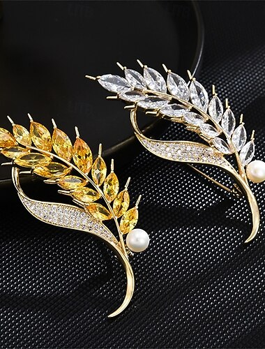  Broschen Klassisch Retro Blume Elegant Mode Personalisierte Einfach Brosche Schmuck Weiß Gelb Für Hochzeit Party Geschenk Verlobung Abschlussball Festival