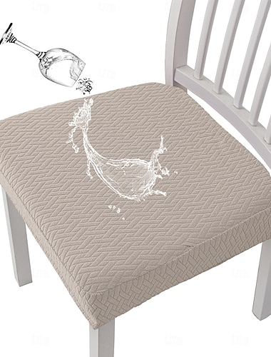  Housse de chaise de cuisine Géométrique Jacquard Polyester Literie