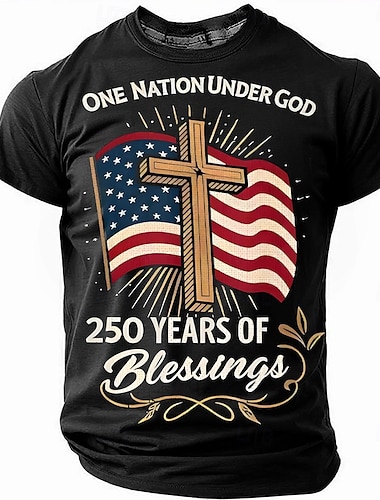 בגדי ריקוד גברים 250 שנה לארצות הברית חולצה קצרה שרוולים קצרים חולצה קצרה הדפסת תלת מימד צווארון עגול קצר חולצה יומי צבאי רחוב יומי שחור אודם פול קיץ אביב ביגוד S M L XL XXL XXXL   בגדי ריקוד גברים 250 שנה לארצות הברית חולצה קצרה שרוולים קצרים חולצה קצרה הדפסת תלת מימד צווארון עגול קצר חולצה יומי צבאי רחוב יומי שחור אודם פול קיץ אביב ביגוד S M L XL XXL XXXL