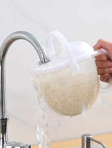  gyors automata rizsmosó gabonatisztító szűrő – rizsszűrő kosár, konyhai eszköz a hatékony gabonamosáshoz és ételkészítéshez