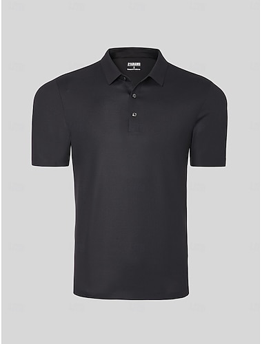  Polo shirt pour hommes noir blanc bleu foncé à manches courtes vêtements tenues