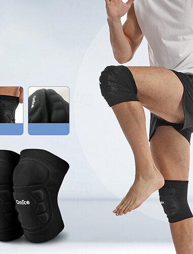  Hombre Rodilleras deportivas de compresión (paquete de 2) A prueba de resbalones Plano Dolor de rodilla Soporte de rodilla por Rutina de ejercicio ACL Levantamiento de pesas