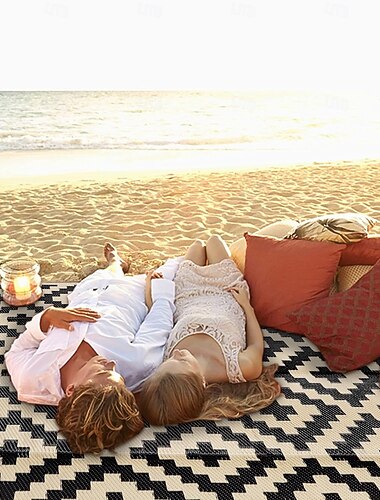  εξωτερικό χαλί για καθαρισμό βεράντας, αδιάβροχο μεγάλο χαλάκι, αναστρέψιμα πλαστικά χαλιά κάμπινγκ, βεράντα, κατάστρωμα, τροχόσπιτο, μπαλκόνι, αυλή,