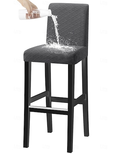  Vanntette stoltrekk, diamantjacquard spandex spisestuestoltrekk, universelle stretchsetetrekk til hele året for bankett, bryllup og hjemmedekorasjon