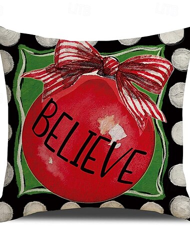  Nuevas y bonitas fundas de almohada navideñas 2026, cojines decorativos de lino con estampado de Papá Noel, cojines navideños de dibujos animados para sofá. & sala de estar