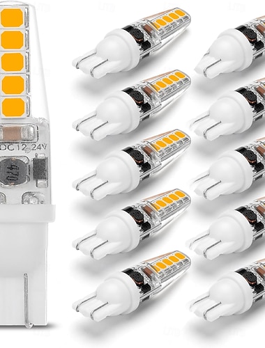  12 Volt Niedervolt-LED-Landschaftslampen mit Keilsockel, T5 T10, 2 W, 300 lm, T5, Malibu-Glühbirnen für Wege und Gärten, 921, 922, 912, 194, 168, T10, Deckenleuchte für Wohnmobil, Wohnwagen,