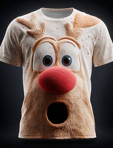 Christmas Miesten Hirvi T-paita Lyhythihainen T-paita 3D-tulostus Tiukka pyöreä kaula-aukko Paita Päivittäin Suunnittelija Taiteellinen Loma Juhla Katu Valkoinen Valkoinen 2 Kaikki vuodenajat Vaatetus   Christmas Miesten Hirvi T-paita Lyhythihainen T-paita 3D-tulostus Tiukka pyöreä kaula-aukko Paita Päivittäin Suunnittelija Taiteellinen Loma Juhla Katu Valkoinen Valkoinen 2 Kaikki vuodenajat Vaatetus