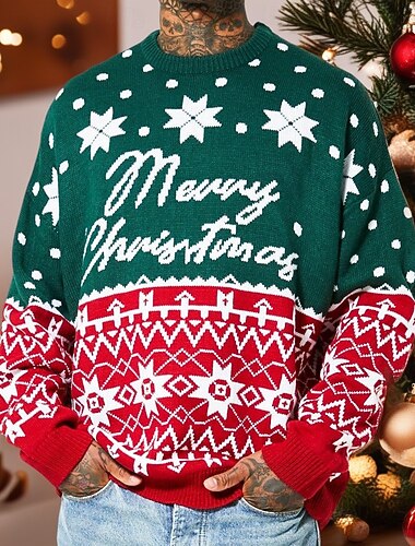  Brutto maglione di Natale Maglione Per uomo Natale Maglioni di Natale brutti per coppie e famiglie Adulti Natale Capodanno Feste Top