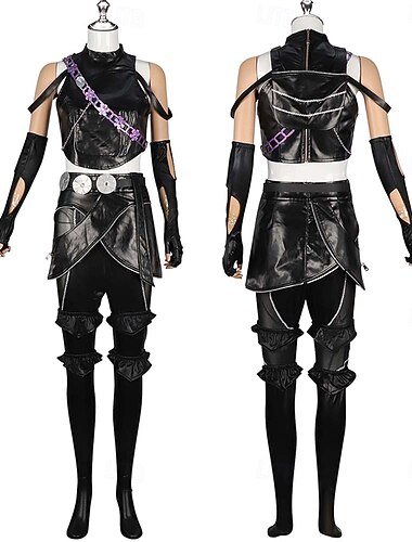  Koreansk idolinspireret Popstjerne Kostume Bodysuits Flotte kostumer Virtuelt idol Film Cosplay for Dame Voksne Halloween Karneval Ydeevne Fest