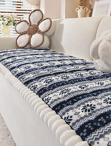  Tykk plush sofa pute vinter tufted pute moderne sofaer sklisikker pet-vennlig sofa trekk