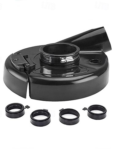  Staubschutzhaube Winkelschleifer 7staubfreier Staubsauger Universal-Oberflächenschutzhaube mit 4 Zentrierringen geeignet für Beton Stein Granit.