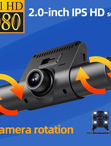  1080p Full HD / הקלטה אוטומטית של אתחול DVR לרכב מצלמת דאש רחבה בזווית 2 אינץ' עם הקלטת לולאה / הקלטה מהירה / וידאו וצילום 4 נוריות אינפרא אדום מקליט רכב