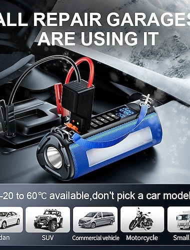  רכב starter כוח בנק מדחס צמיגי רכב מטען נייד רכב קפיצת starter משאבת אוויר מאיץ אוטומטי חירום התנעה