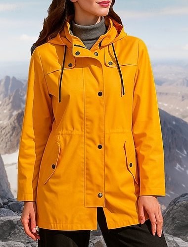  Naisten Ulkoilu takki Vaellustakki Sadetakki Ulko- Vedenkestävä Tuulenkestävä Kevyt Vaellusasut Vaellusvaatteet Kevät Syksy Takki Metsästys Kiipeily Telttailu / Retkely / Luolailu Yhtenäinen väri