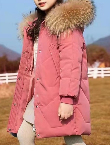 Barn Flickor Dunjacka Friluftsjacka Pufferjacka Ensfärgat Mode Håller värmen Vindtät Utomhus Täcka Ytterkläder 4-12 år Höst Svart Rodnande Rosa Rubinrött   Barn Flickor Dunjacka Friluftsjacka Pufferjacka Ensfärgat Mode Håller värmen Vindtät Utomhus Täcka Ytterkläder 4-12 år Höst Svart Rodnande Rosa Rubinrött