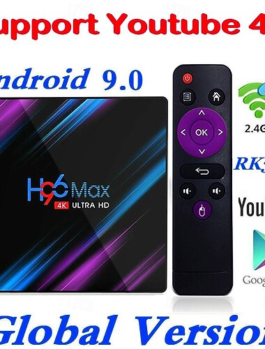  Android 9.0 h96 max bluetooth 4.0 4k rk3318 2gb 16gb