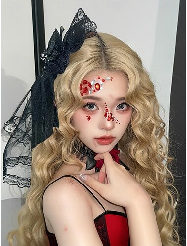  Gothic kanten ooglapje en sluier voor dames met kruis- en edelsteenaccenten - Halloween cosplay kostuumaccessoire voor maskerade- en themafeesten