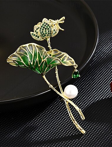  Broches meetkundig Bloemen Thema Modieus leuke Style Broche Sieraden Groen Voor Bruiloft Feest Lahja Verloving Schoolfeest Festival