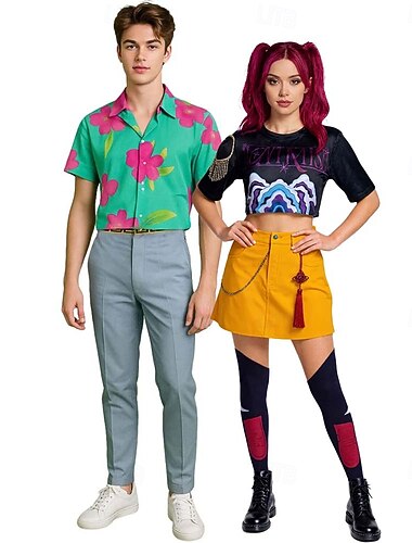  Inspirováno korejskými idoly Popová hvězda Cosplay kostým Halloween skupinové kostýmy pro páry Krásné šaty Huntrix Filmové kostýmy for Pro páry Pánské Dámské Dospělé předvečer Všech svatých Karneval