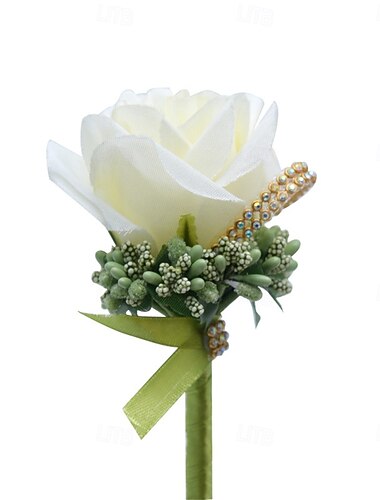  Bryllup håndledd blomster Boutonnieres Bryllup / Fest Bånd / perler / Stoff Blomster