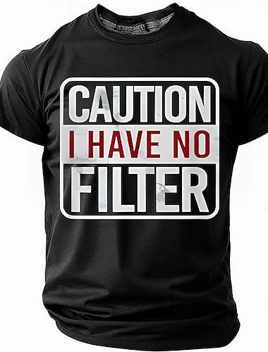  Miesten Hauska slangi T-paita Lyhythihainen T-paita 3D-tulostus Tiukka pyöreä kaula-aukko Paita Muoti Päivittäin Katu Päivittäin Sininen Musta Rubiini Kesä Kevät Vaatetus S M L XL XXL XXXL