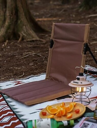  tragbarer Strandstuhl, faltbarer Strandstuhl mit verstellbarer Rückenlehne für Terrasse, Strand, Reisen im Innen- und Außenbereich und Rasen