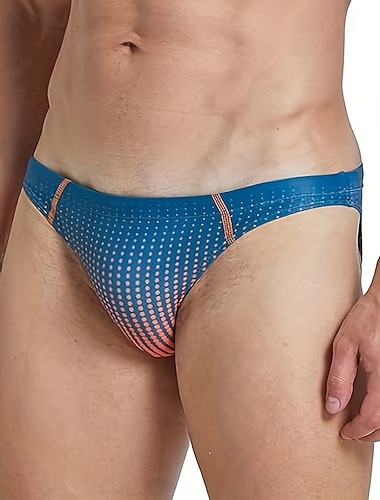  Homme string de bain Sous-Vêtements Slips de natation Élastique Respirant Bas Surf Bikini Plongée Pois Été
