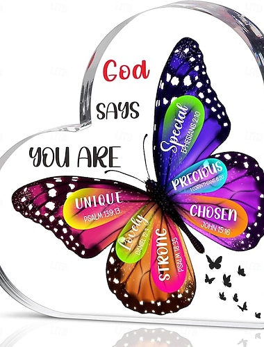  Chrześcijańskie prezenty dla kobiet, prezenty dla kobiet, nastolatek, inspirujące prezenty religijne w kształcie motyla dla mamy, żony, siostry, przyjaciółki, współpracowniczki, kobiety, prezent