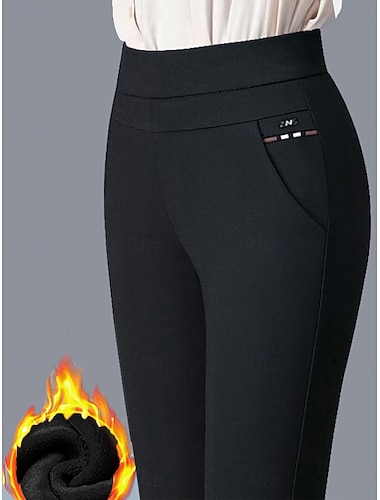  Γυναικεία Κολάν Κομψό στυλ street Απλός Καθημερινό Μέχρι τον αστράγαλο Ψηλή Μέση Ριγέ Τσέπη Στάμπα Αναπνέει Moale Για Υπαίθρια Χρήση Μικροελαστικό ΕΞΩΤΕΡΙΚΟΥ ΧΩΡΟΥ Διακοπές Καθημερινά