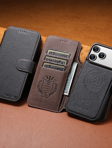  telefon Maska Pentru iPhone 17 Pro Max 17 16 15 14 Pro Max 13 Pro Max Capac Spate Anti Șoc Retro PU piele