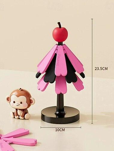  Varmebestandig bordmatte til juletre med 3/4-deler av glassbrikker &stativ - sklisikker kjøkkenbrikke, varmebestandig bordmatte til bespisning, gryteunderlag, koppholder, plassbesparende