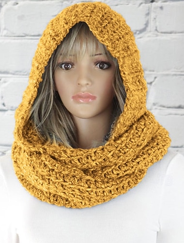  Γυναικεία Κασκόλ Υπερχείλισης Δρόμος Καθημερινά Μπεζ Μαύρο Κίτρινο ΚΑΣΚΟΛ Μονόχρωμες