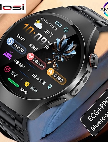  iMosi MT116 Smartklokke 1.56 tommers Smartklokke blåtann Skritteller Samtalepåminnelse Aktivitetsmonitor Kompatibel med Android iOS Unisex Håndfri bruk IP68 49mm urkasse