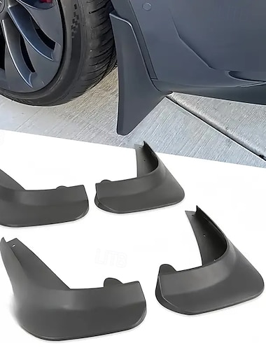  4 ks odolných plastových ochranných krytů blatníků pro celoroční ochranu předního blatníku &zadní kola snadná instalace ochrana kol elegantní příslušenství robustní konstrukce