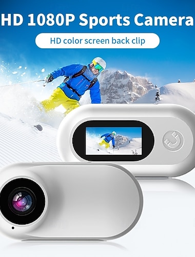  HD 1080p mini-buitensportcamera met magnetische clip voor foto's en video's, duim-DV-huisdierencamera, fietsrecorder