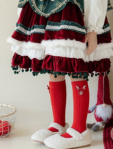 Дети Девочки Новогодняя тематика Рождественский подарок Чулки Носки Несколько цветов Светло-зеленый Винный Санта Клаус Бант Осень Зима На каждый день   Дети Девочки Новогодняя тематика Рождественский подарок Чулки Носки Несколько цветов Светло-зеленый Винный Санта Клаус Бант Осень Зима На каждый день