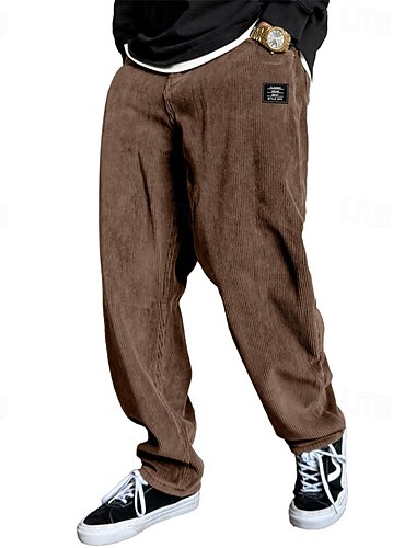 Herren Baggy-Jogginghose Jogginghose Hose Cordhose Kordelzug Tasche Elastischer Bund Einfach Komfort Sport im Freien Täglich Mode Lässig Hellgrün Rote Mikroelastisch   Herren Baggy-Jogginghose Jogginghose Hose Cordhose Kordelzug Tasche Elastischer Bund Einfach Komfort Sport im Freien Täglich Mode Lässig Hellgrün Rote Mikroelastisch