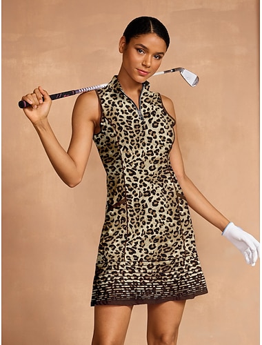 Жен. платье для гольфа Коричневый Без рукавов Платья Женская одежда для гольфа Одежда Одежда Одежда   Жен. платье для гольфа Коричневый Без рукавов Платья Женская одежда для гольфа Одежда Одежда Одежда