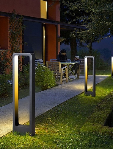  Kreativ Außenbereich LED Nordischer Stil Außenwandleuchten Außenbereich Metall Wandleuchte 110-240 V