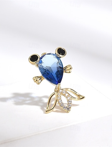  Nåler Klassisk Retro Dyr Mote søt stil Personalisert Enkel trendy Brosje Smykker Blå Til Bryllup Fest Gave Engasjement Skoleball Festival